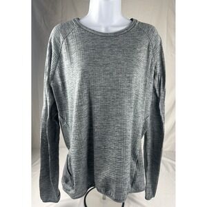 NEW Nike Thermal‎ Long Sleeve Dri Fit Crewneck Running Shirt Grey Womens XL
